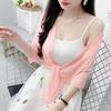 Korean Style Loose Chiffon Cardigan: Elegant Long Sleeve Summer Sun Protection