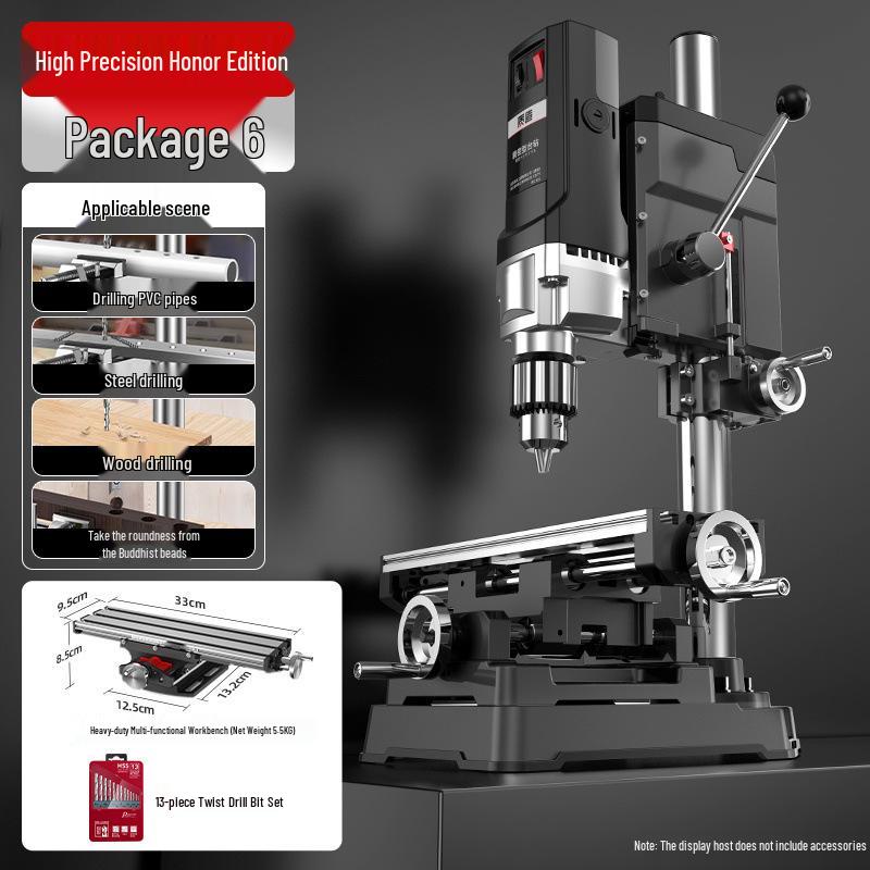 High-Power 220V Multi-Functional Bench Drill for Household and Industrial Use