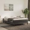 Box Spring Bed Frame Dark Gray 140 X 190 Cm Velvet