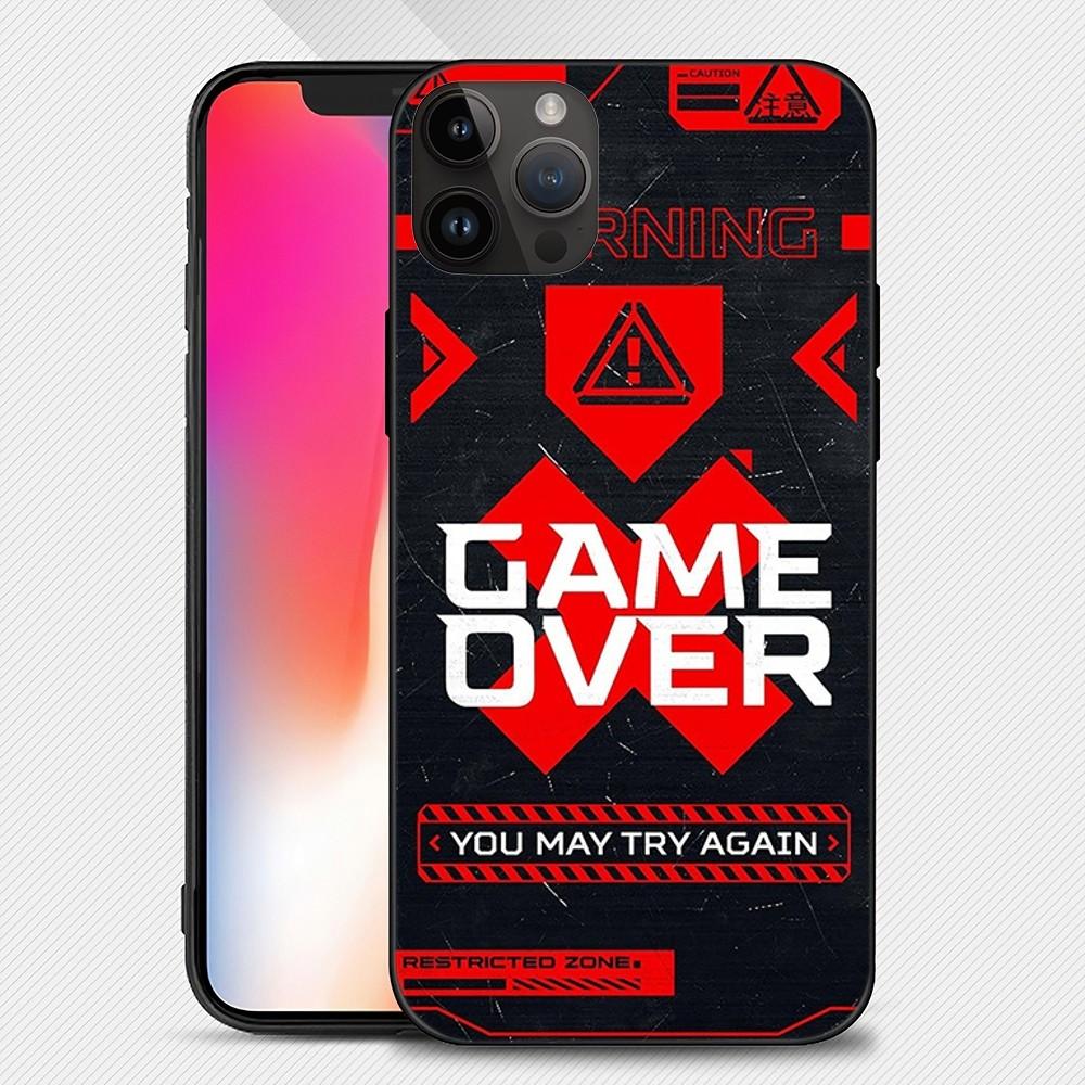 Cyber Style Punks Black Phone Case Iphone15 14 13 12 11 Pro Max Mini X 7 8 Soft Case