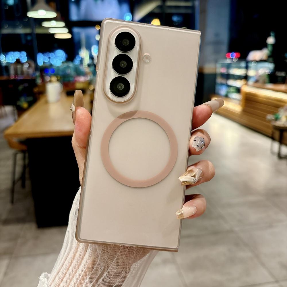 Πολυτελής γυαλισμένη μαγνητική θήκη για Samsung Z Fold 7 Fold 6 Fold 5 Fold 4 Fold 3 λεπτή ασύρματη φόρτιση, αδιάβροχη θήκη