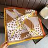 Chain polka dot simulation silk printing silk scarf square scarf high-end shawl sunscreen neck small square scarf headscarf scarf women