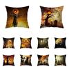 Horror Scarecrow Halloween Pumpkin Print Pattern Cushion Cover Home Living Room Sofa Decoration Polyester Pillow Pillow Cover