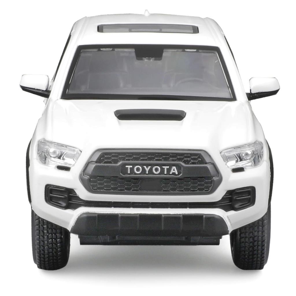 Maisto 1/27 Scale Toyota 2023 Tacoma TRD TRO White / Diecast Model Car, Finished Product, 32910 WT