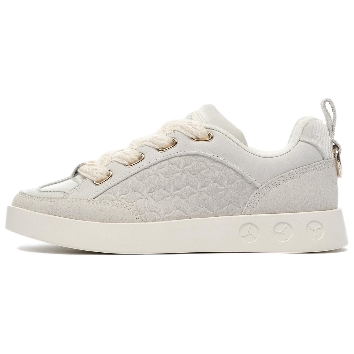 

Li-Ning 1990 Comfortable Non-Slip Lightweight Low-Top Skate Shoes Women sneaker Gray ALFS178-3 38⅓