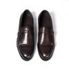 Fashion Men's Luxury Genuine Leather Loafers Double Buckle Monk Strap Slip-On Casual Shoes Crocodile Pattern Wedding Dress Occasions