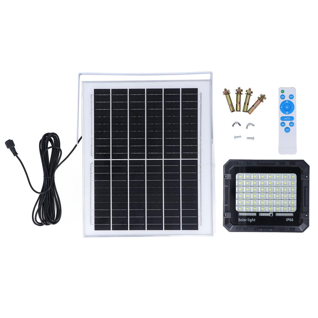 Luz Solar LED 48 LEDs 200W 2000LM Bateria 10000mAh IP66 À Prova d'Água Do Anoitecer ao Amanhecer Refletor Solar