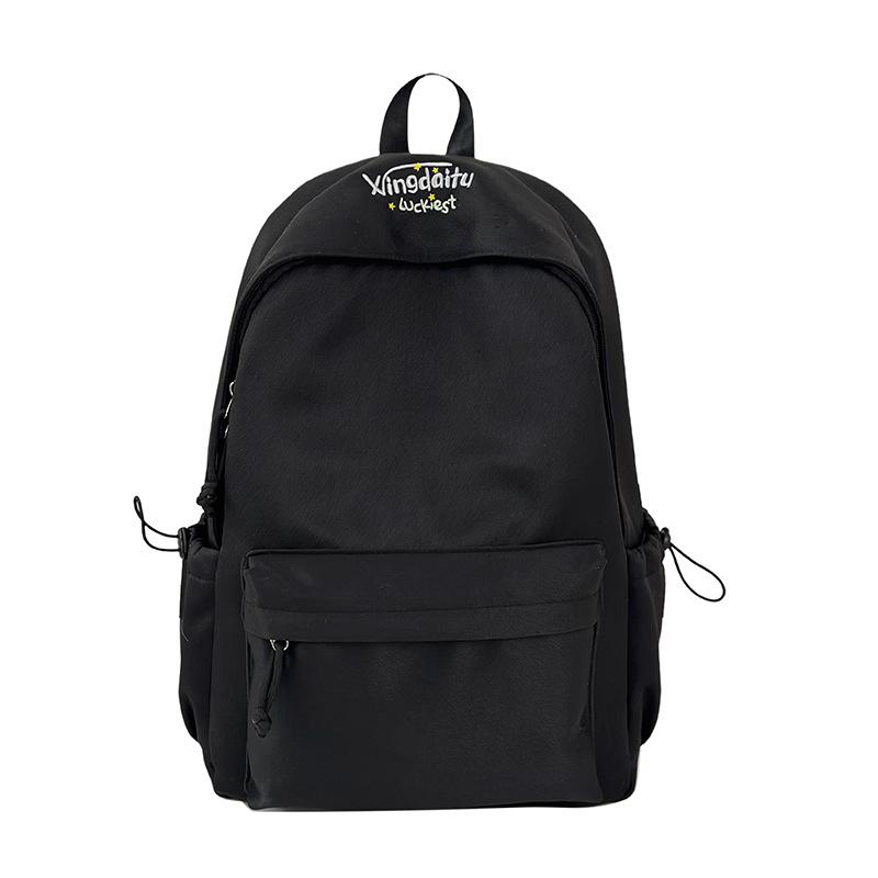 Schoolbag Korean ins new fresh and sweet backpack girl macaron color casual simple lightweight large capacity backpack