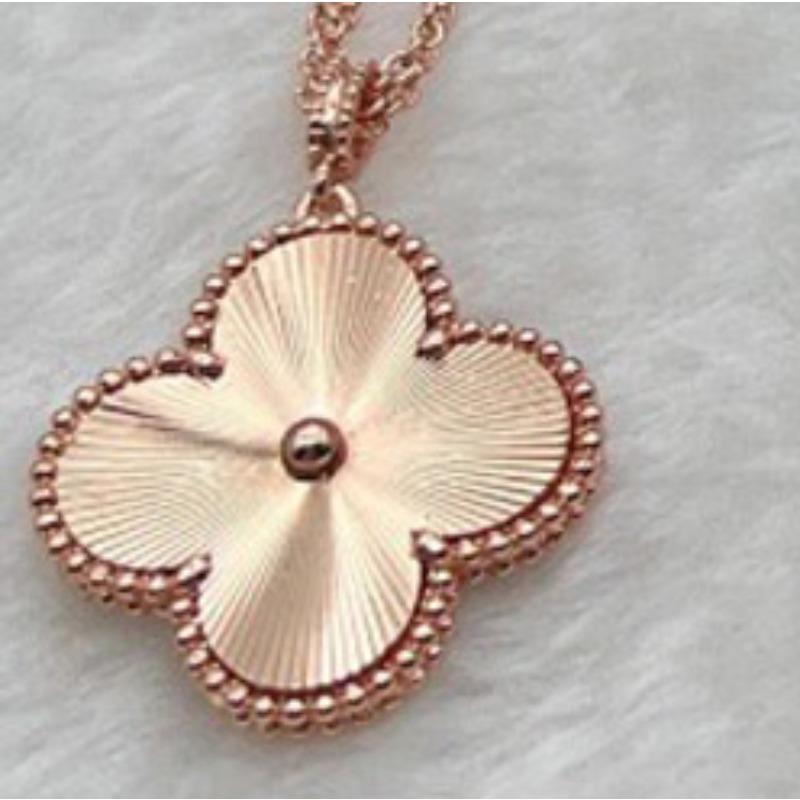 Clover Big Flower 26MM European and American Light Luxury Versatile Necklace Stainless Steel Long Sweater Chain