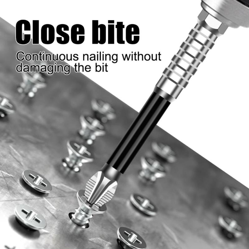 1Piece Nonslip 5A Crosses Head Screwdriver Bits Alloy Steel Magnetic Impact Driver Bits for Home & Professional Use