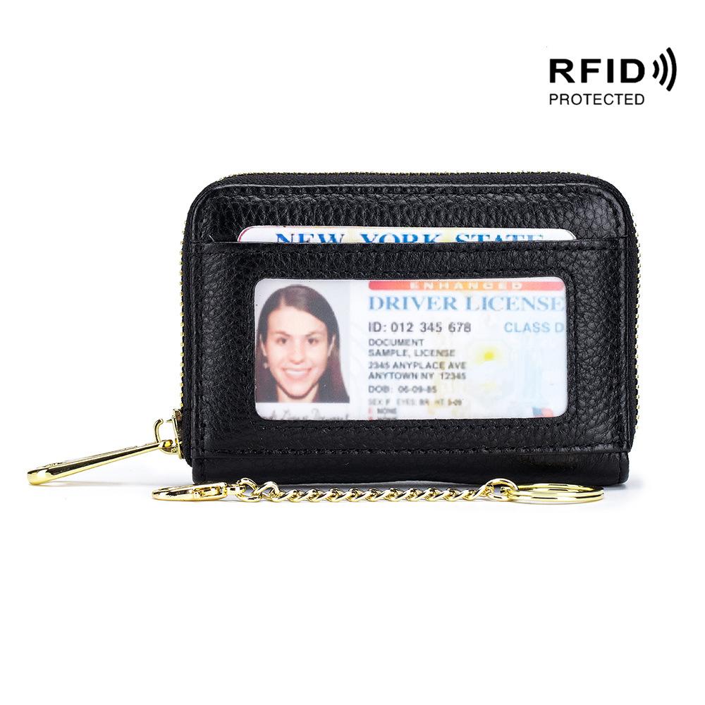 Popular Card Bag, RFID Organ Zipper, Bank Card Bag, Key Bag, Multi-function Card Bag.