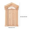 1:12 Doll House Mini Wooden Steepletop Door for Dolls DIY Dollhouse Furniture Accessories