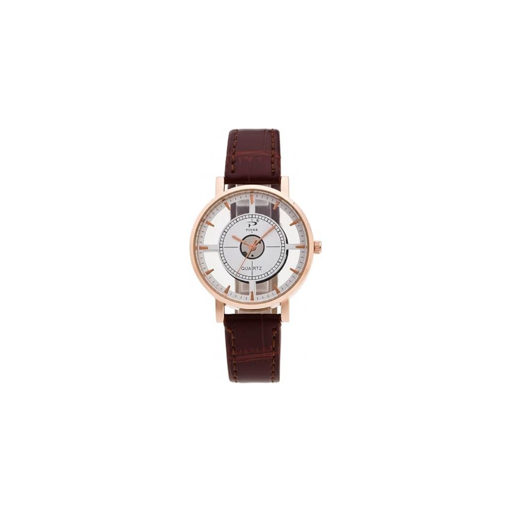 ZooooM Cross Face Analog Watch Unique Dial Casual Fashion Unisex ZM-WATCH566-BR