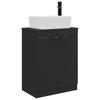 Bathroom Cabinet with Sink Black 54 X 35 X 83 Cm