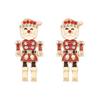 Elegant Christmas Nutcracker Tin Soldier Stud Earrings - Trendy and Versatile