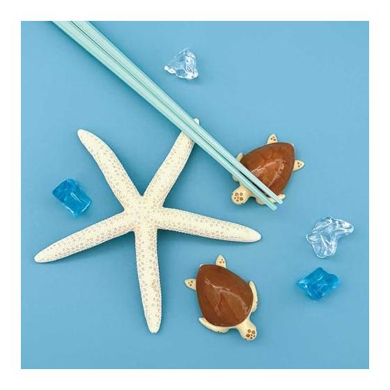 DECORE CORPORATION Marine Chopstick Rest Sea Turtle RunRun Marine Cute Chopstick Rest W42D55H18mm MG-16652