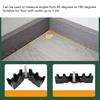 Miter Angles Cutting Tool 2 In 1 ABS High Accuracy Black Corner Measuring Tool 85 Degrees To 180 Degrees for Pipe Installation