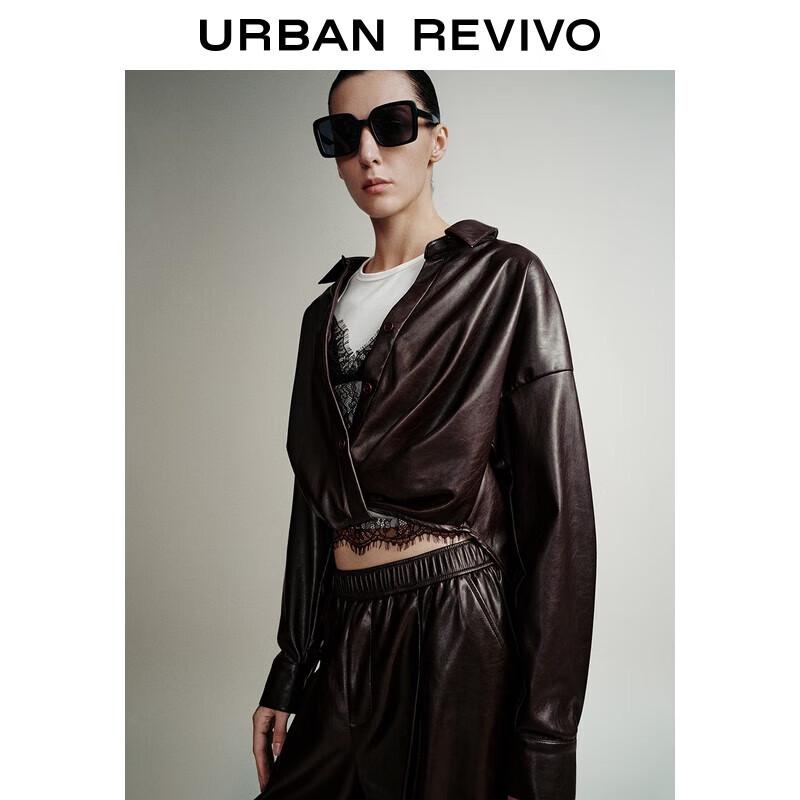 UR Women s Modern Twisted Flowy Blouse M