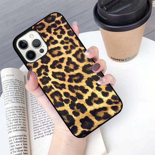 Leopard Print Phone Case For Apple iPhone 17 Air Pro Max Plus Coque For iPhone 17 Air 14 15 16 13 12 Max Cover