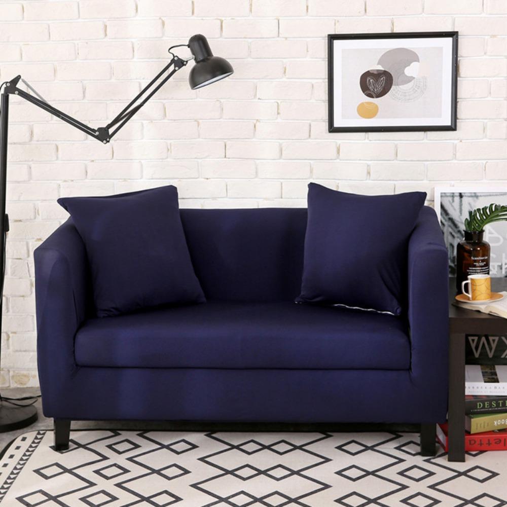 

Milk Silk Elastic Sofa Cover Universal Full Cover Anti Cat Scratch All Season Lazy One Piece Single (90-140cm)