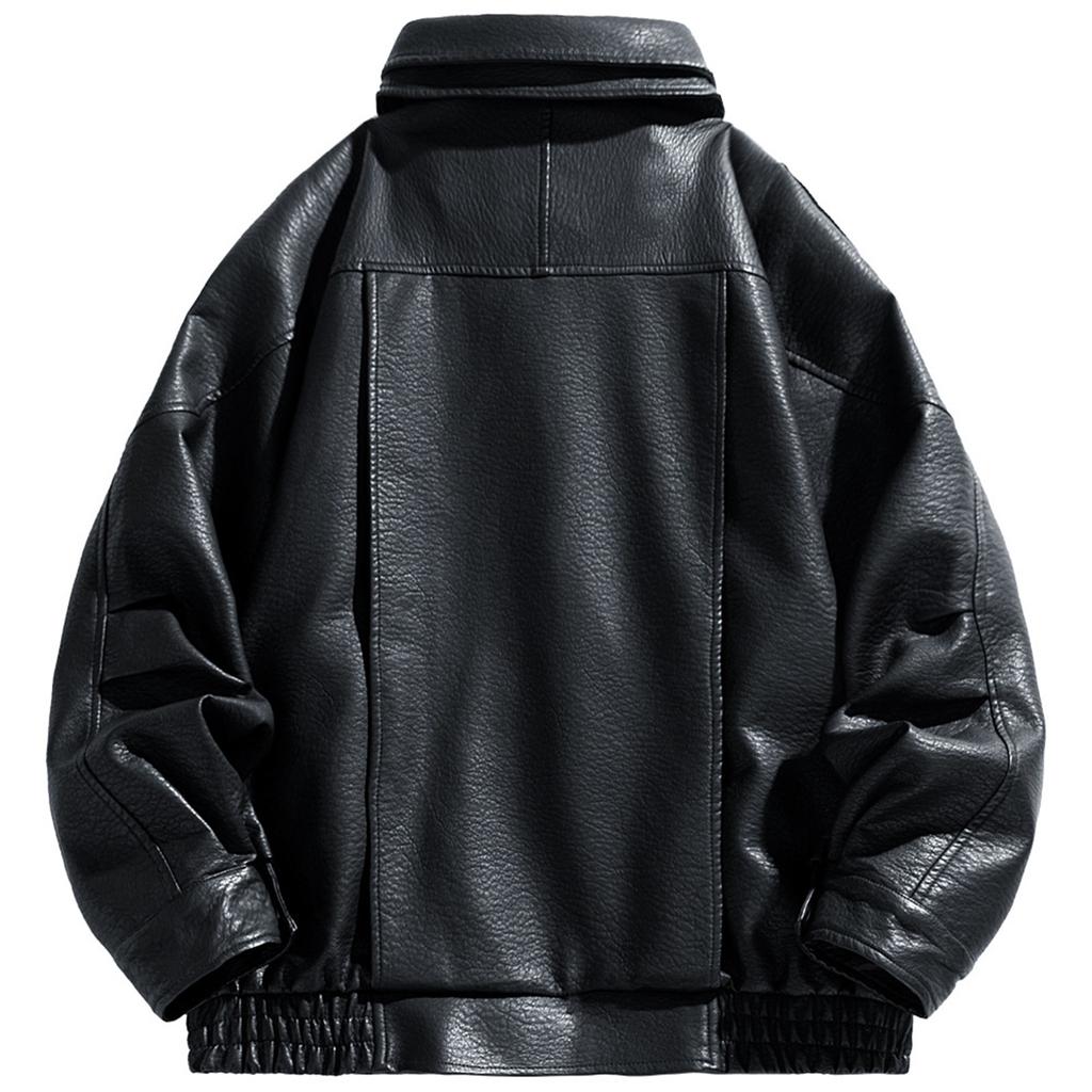 Men's Spring And Fall Stand Collar Long Sleeve Cardigan Jacket Men's Casual Fashion Coat Tops