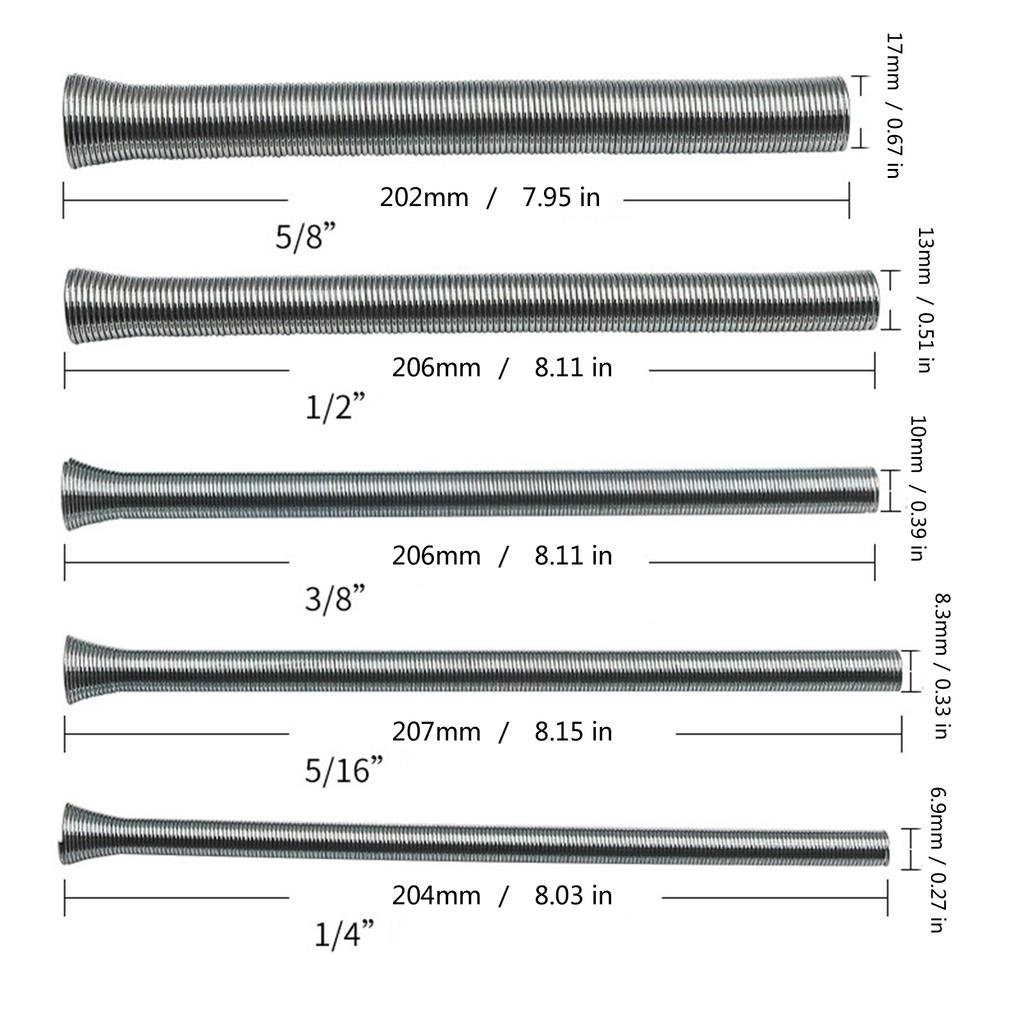 Manual Elastic Spring Small Bender Tool Suitable For Precise Bending Of Various Tubes Model Making DIY & Home Repair Use
