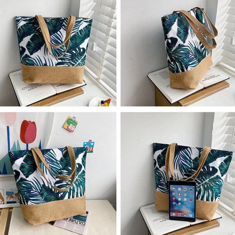 Summer Beach Holiday Shopping Handbag Travel Shoulder Print Pattern Unisex