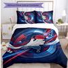 Netherlands Football Printed Bedding 3 Piece Set Cozy Breathable Bed Cover Set as Housewarming Holiday Gift