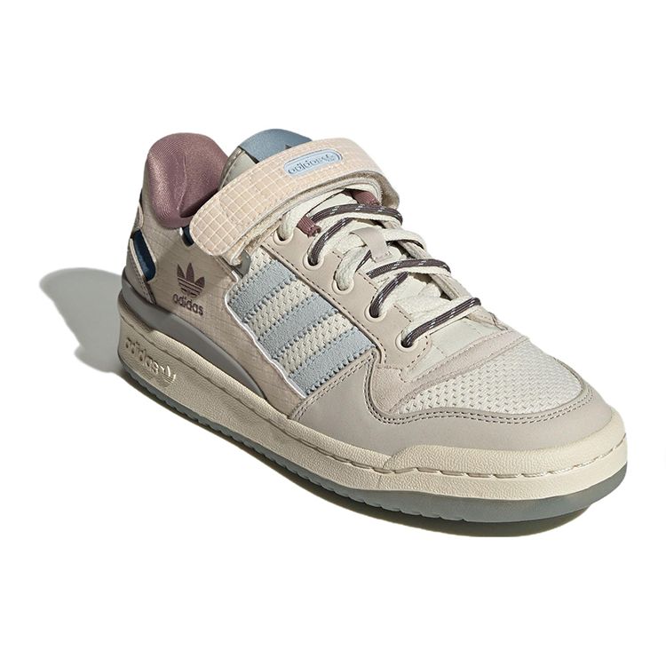 Adidas Originals Forum Durable Low-Top Skate Shoes Women Sneakers Light-Blue IG1580