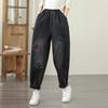 Plus Size Vintage High Waist Casual Women Spring Autumn Jeans Denim Harem Pants