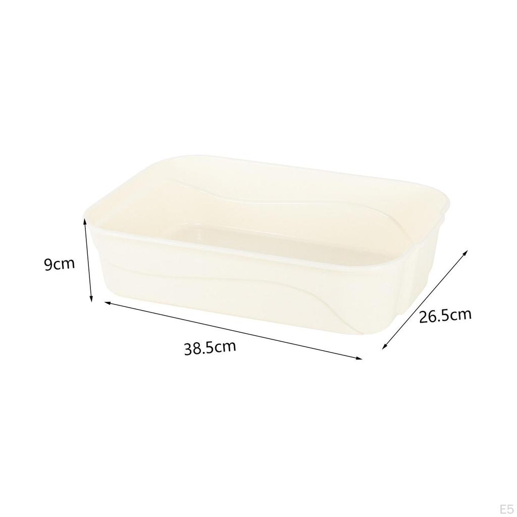 Vysoké boční prosévání otevřené zabraňuje úniku písku kotěcí pánev