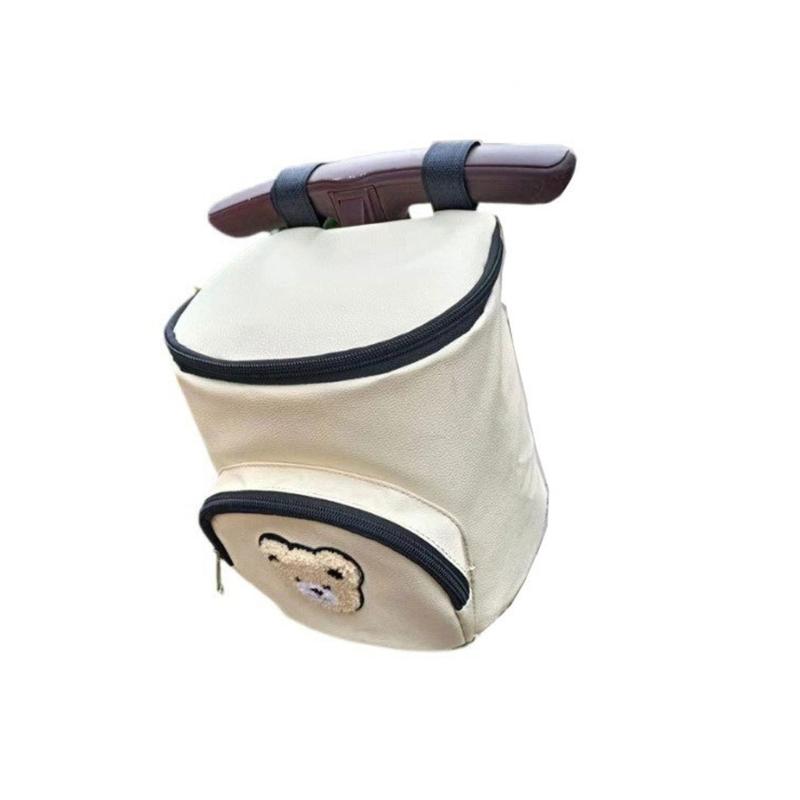

Multifunction Strollers Accessory Pouches Baby Gear Bag Strollers Hanging Bag Convenient Strollers Hook On Carryal for Outdoor бежевий