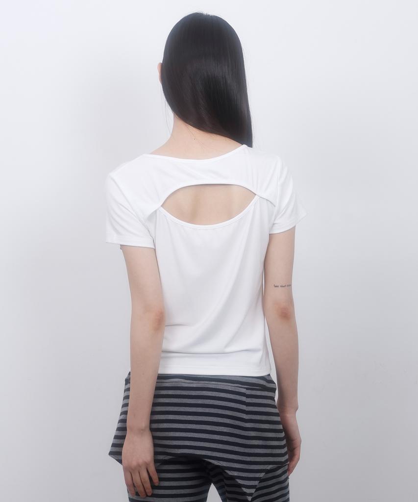 LMR Hot Fix Cutout Short Sleeve T-Shirt White