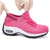 Women Knitted Mesh Sneakers Fashion Socks Shoes Air-cushion Platform Shoes Ladies Breathable Walking Traveling Shoes