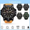 Rugged Smael Men's Military Watch Luminous Alarm Sport Wristwatch Durable 50m Waterproof