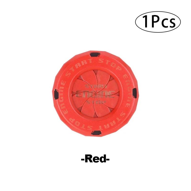 Engine Start Stop Button Cover Translucent Ignition Switch Protection Cap One-key Start Rotating Protective Cover for Most Cars
