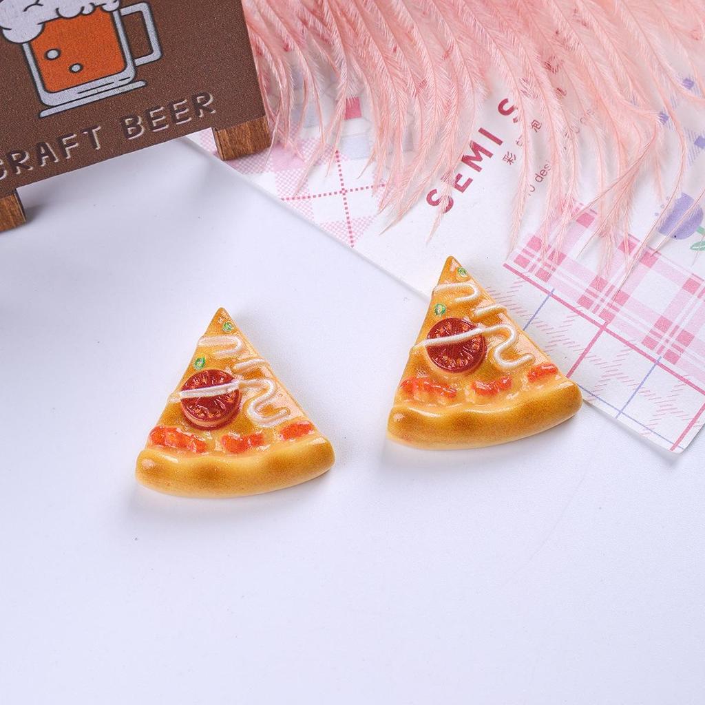 Miniature Pizza Toy Accessories - High-Quality DIY Dessert House Ornaments and Playhouse Shoe Buckle Accessories