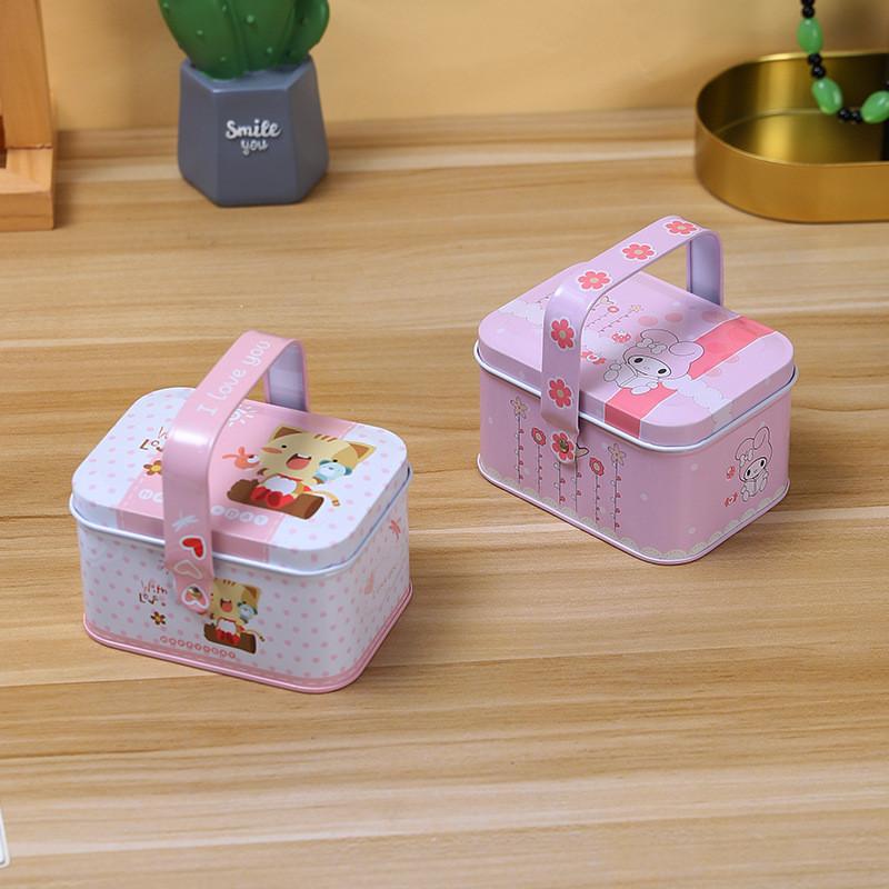 Cute Cartoon Metal Storage Box For Kids Birthday Party Gift And Decoration Home
