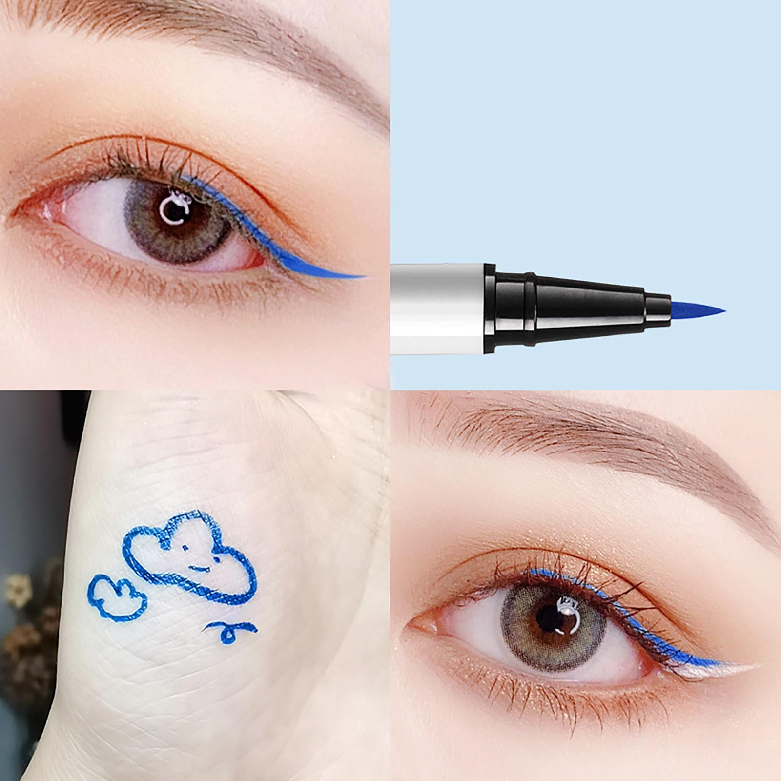 

Цветная подводка для глаз Netflix, водостойкая, не размазывающаяся белая ручка, 10 мл One size