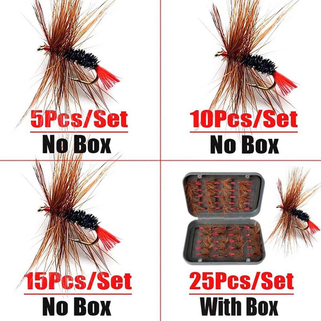 5-25 ks Umělá návnada na hmyz Návnada na srnčí vlasy Suché mušky Muškařské návnady na okouny Rybářské mušky