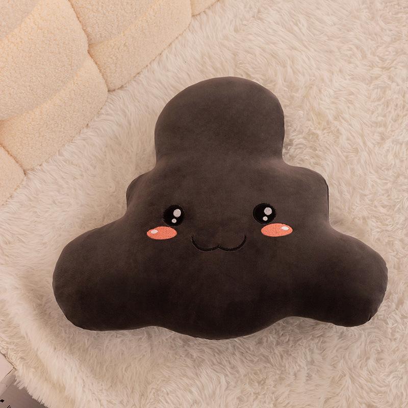 Creative Black Dark Cloud Pillow Plush Toy Doll Cloud Lightning Doll Home Sofa Cushion Muppet Doll