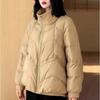 Winter New Thickened Loose and Thin Stand-up Collar Short White Duck Down Jacket Warm Foreign Jacket
