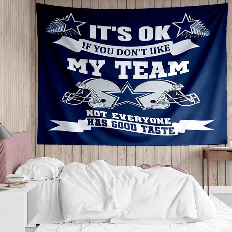 Dallas Cowboys Tapestry for Bedroom Aesthetic Classroom Tapestries Wall Hanging for Living Room Dorm Office,Ideal Creative Gift