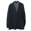 DRIES VAN NOTEN Linen Blend Drivers Jacket 48 Navy Men's Used