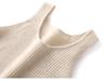Damen 100% reines Kaschmir Strick-Camisole-Weste - Frühling/Sommer Schlanke Passform Rundhals Pullover