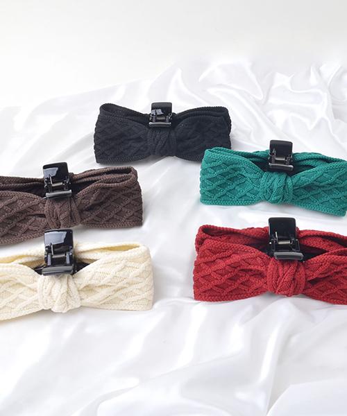 Merciband Handmade Knit Hair Clip_5 Colors