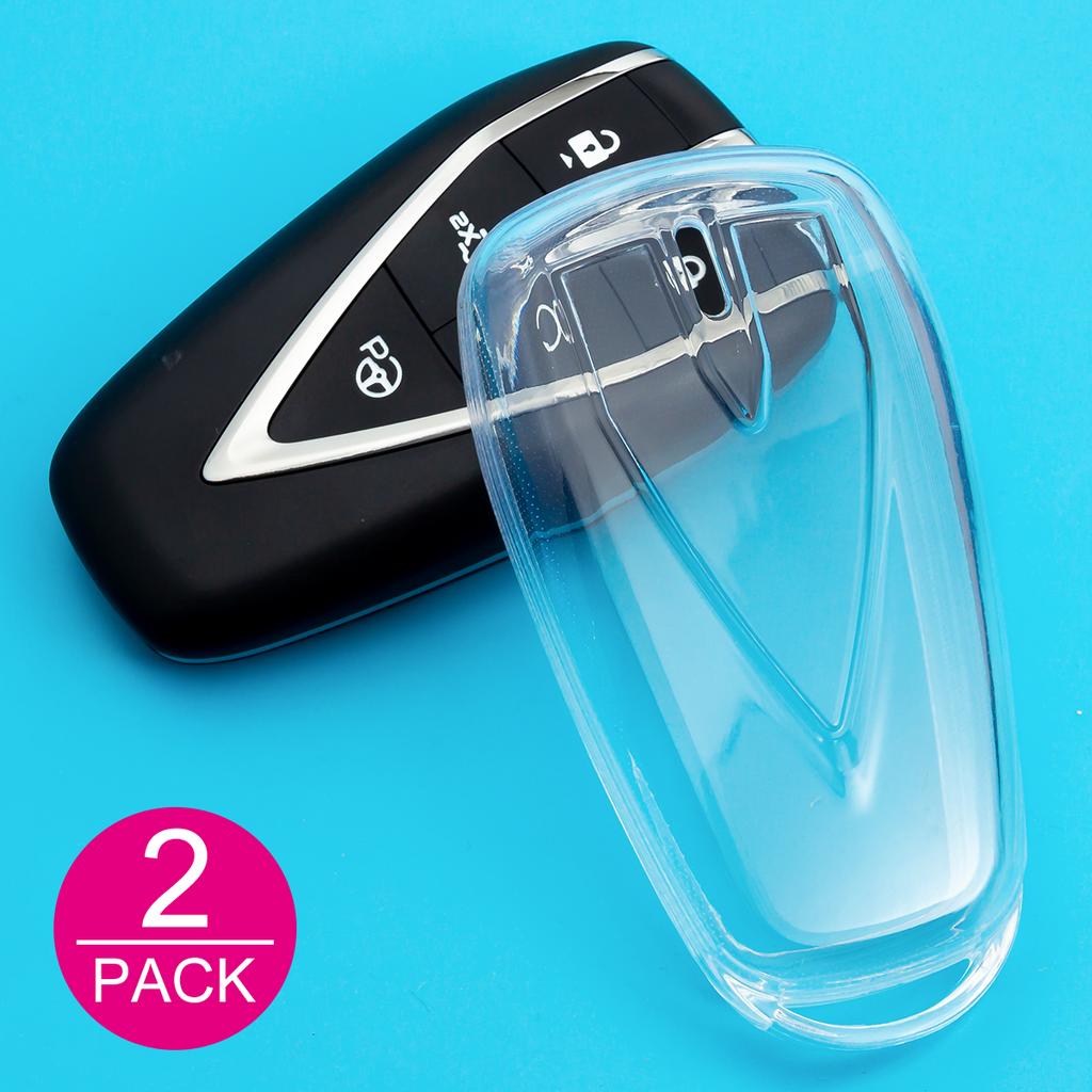 Slim Car Key Fob Case Cover Keychain For Changan UNI-T S K CS35 CS55 CS75 Plus Oshan X5 Accessories Black Transparent