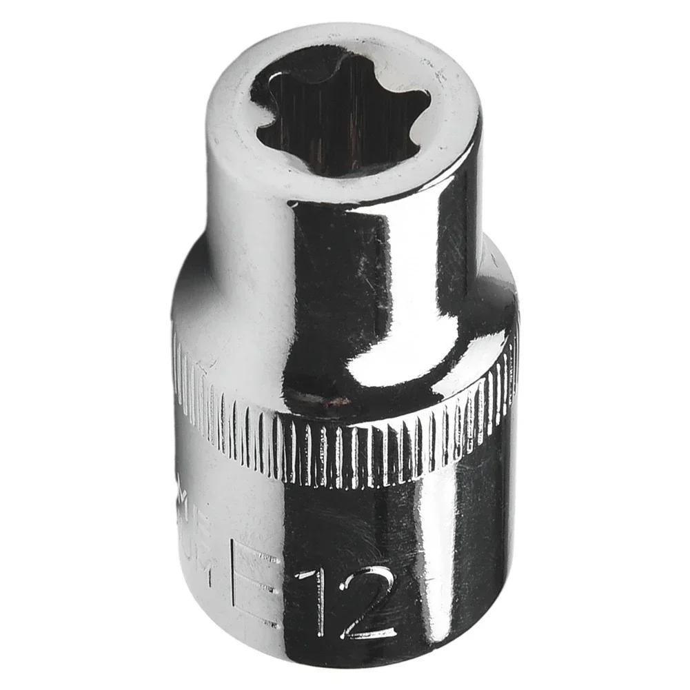 Hand Tool E Type Sockets 1/2 Square Tool Female Torx Socket For Ratchet End Wrench Head E10/E12/E14/E16/E18/E20/E22/E24