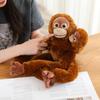 50/70cm Simulation Long Arms Monkey Plush Doll Mother Child Lemur Sloth Orangutan Plush Toy Home Decoration Gift For Children