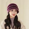 Autumn and winter mother hat winter outdoor cycling windproof piled thickened warm ear protector wool hat knitted hat